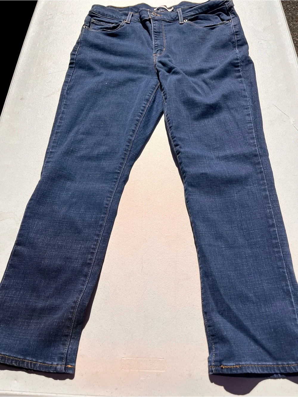 Levi's Dark Blue Straight-Leg Women's Jeans